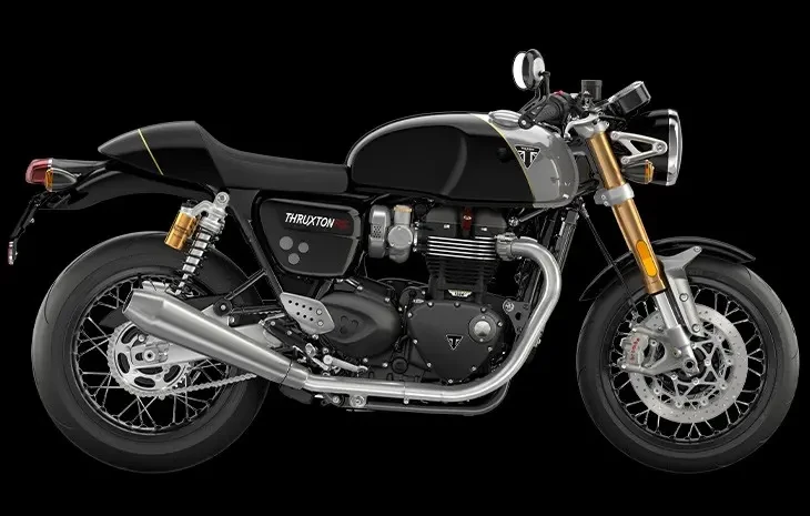 2024-Models Triumph Thruxton-RS-Jet-Black-Silver-Ice