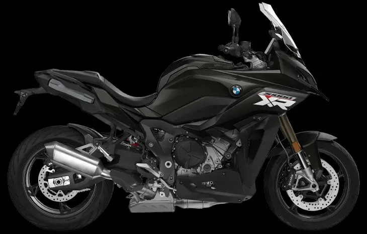 Studio image of BMW S 1000 XR 2024 in Black Storm Metallic Colourway, available at Brisan Motorcycles Newcastle