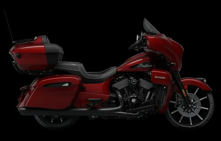 Studio image of Indian Motorcycle Roadmaster Dark Horse in Maroon available at Brisan Motorcycles Newcastle