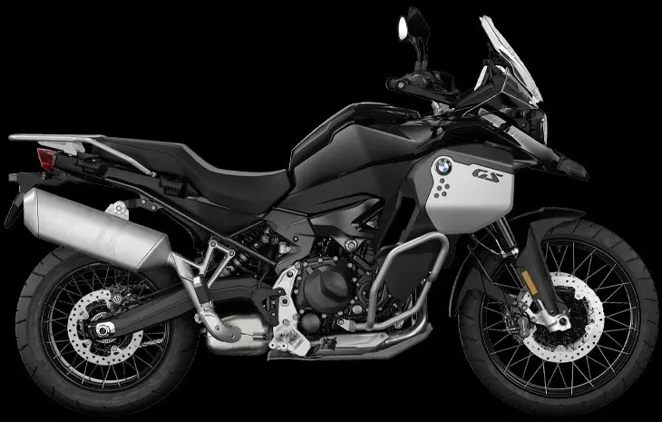 Studio Image of 2024 BMW F 900 GS Adventure/RIDE PRO in Black Storm Metallic - Adventure Motorcycle at Brisan Motorcycles Newcastle