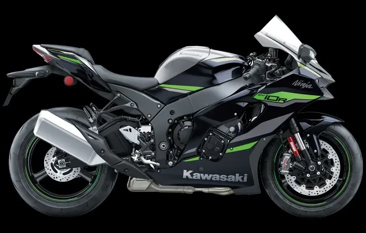 Studio image of Kawasaki Ninja ZX-10R 2024 in Black colourway