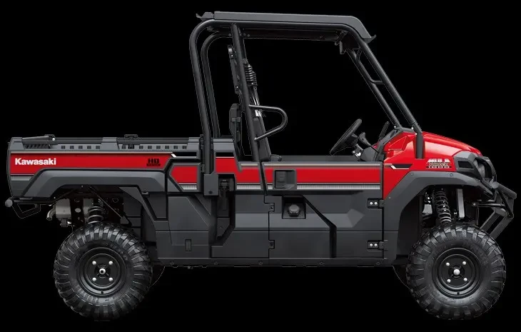 Studio image of Kawasaki Mule Pro-FX 1000 in Firecracker Red