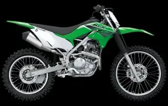 Studio image of 2023 Kawasaki KLX230R S in Lime Green