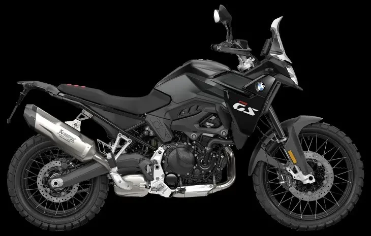 Studio Image of 2024 BMW F 900 GS in Black Storm Metallic - Adventure Motorcycle at Brisan Motorcycles Newcastle