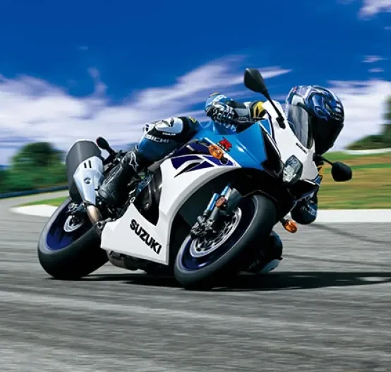 Action image of Suzuki GSX-R1000R on racetrack