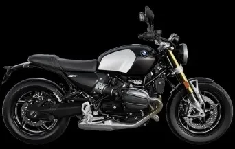 Studio image of BMW Motorrad R 12 nineT in Black Storm Metallic Colourway, available at Brisan Motorcycles Newcastle