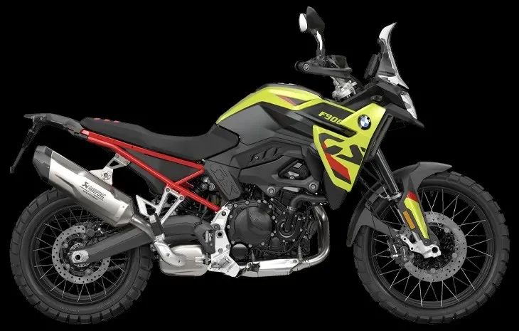 Studio Image of 2024 BMW F 900 GS in Sao Paulo Yellow - Adventure Motorcycle at Brisan Motorcycles Newcastle