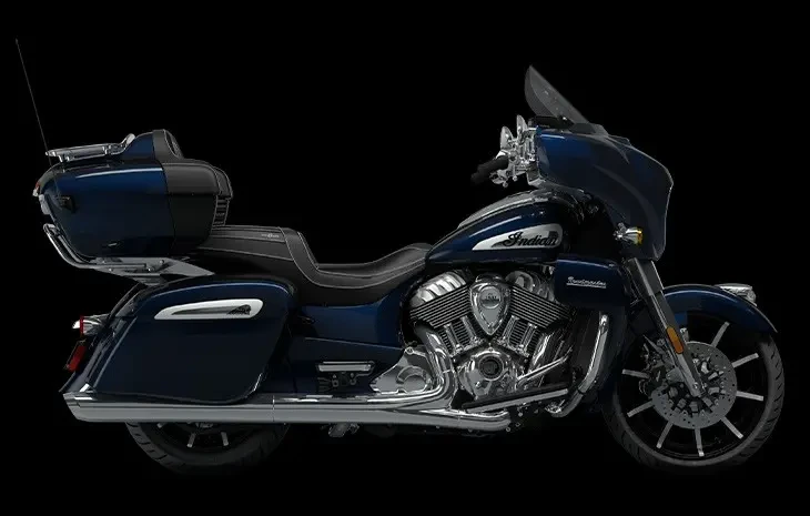 Studio image of Indian Motorcycle Roadmaster Limited in Black Azure Crystal available at Brisan Motorcycles Newcastle