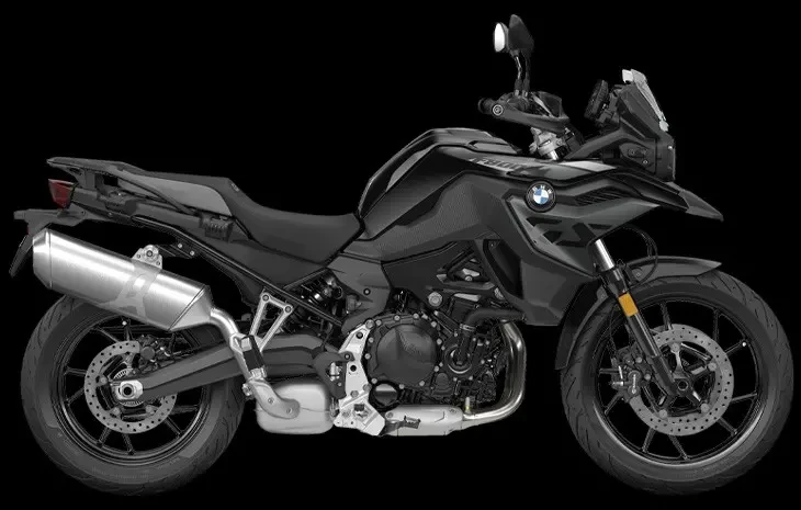 Studio Image of 2024 BMW F 800 GS Triple Black in Black Storm Metallic - Adventure Motorcycle at Brisan Motorcycles Newcastle