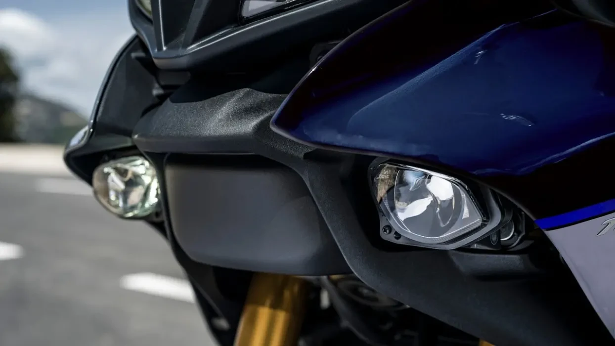 Detail image of Yamaha Tracer 900 GT+, in Icon colourway, Front LED headlights