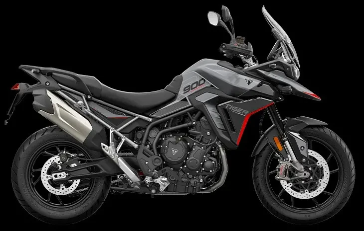 Studio image of 2024 Triumph Tiger 900 GT Pro in Graphite, available at Brisan Motorcycles Newcastle