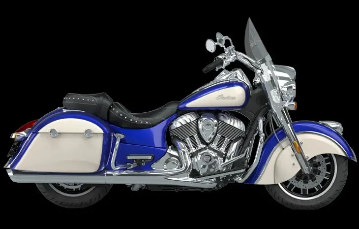 2023-Models Indian-Motorcycle SpringfieldLimited-INTL-SpiritBlueMetallicSilverQuartzMetallic-2023
